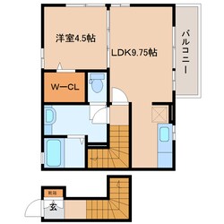 静岡駅 バス28分  大谷小学校前下車：停歩6分 2階の物件間取画像